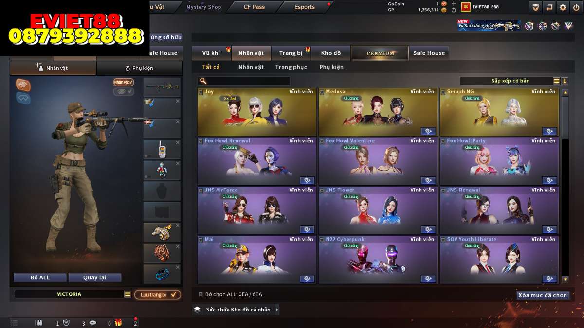 shop acc cf uy tin gia re